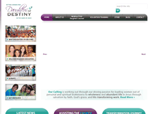 Tablet Screenshot of daughtersofdestiny.org